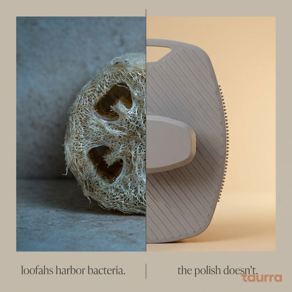 Loofahs harbor bacteria — The Polish by Taurra is the clean silicone alternative