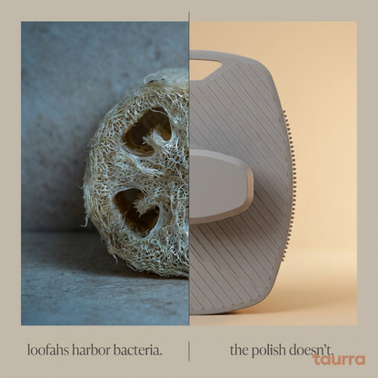 Loofahs harbor bacteria — The Polish by Taurra is the clean silicone alternative