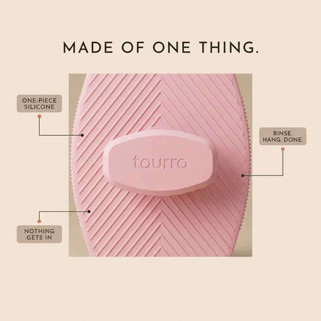 Made of one thing — one-piece silicone, nothing gets in