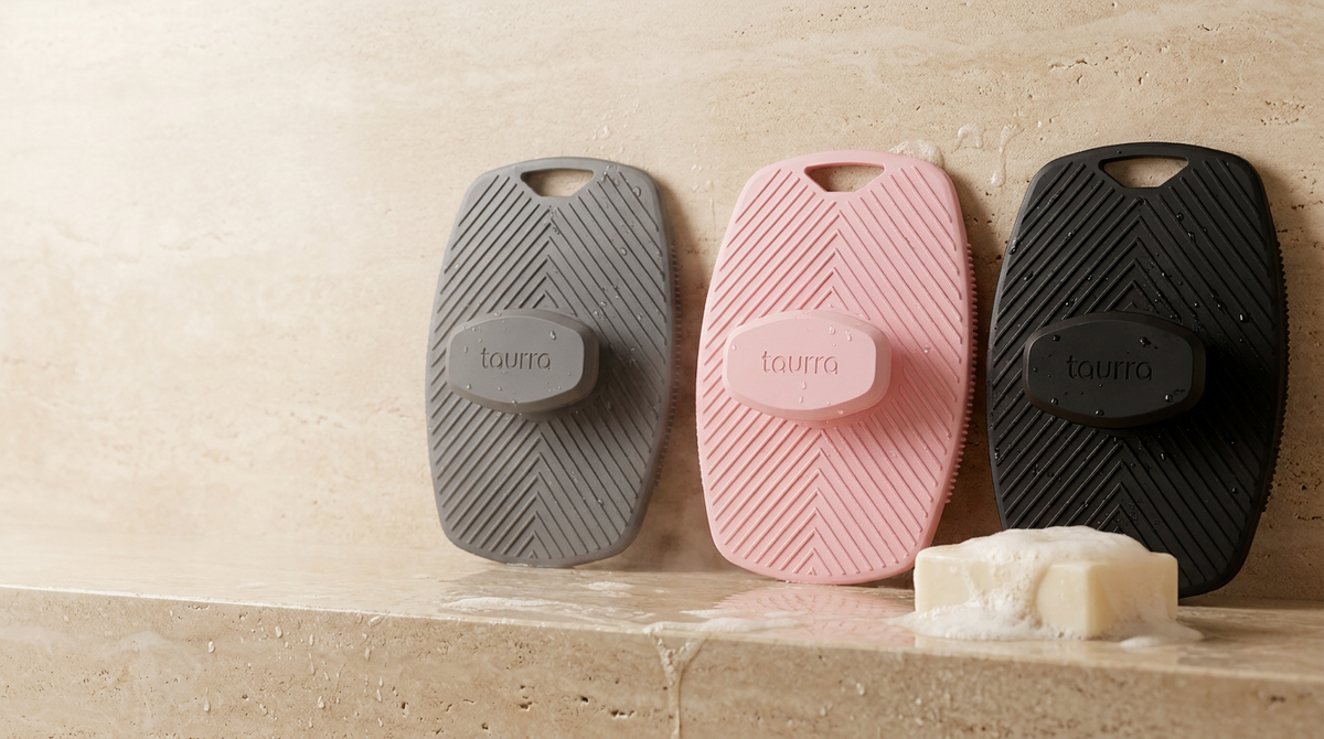Hero — three colorways on wet stone ledge